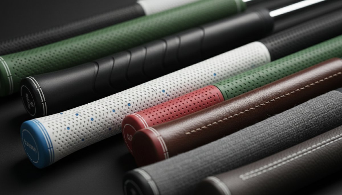 様々なタイプのゴルフグリップの種類と特徴
