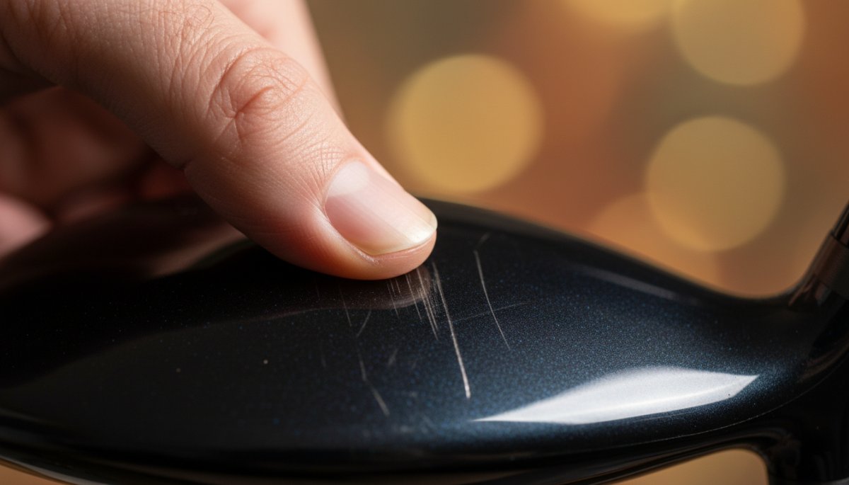 爪で傷の深さを確認する方法