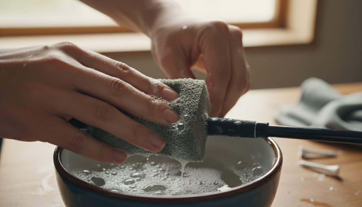 グリップのメンテナンス作業