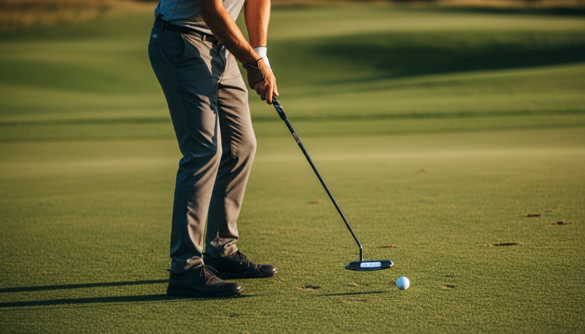 L.A.B. GOLFトルクレスパターを使用するプロゴルファーのパッティングシーン