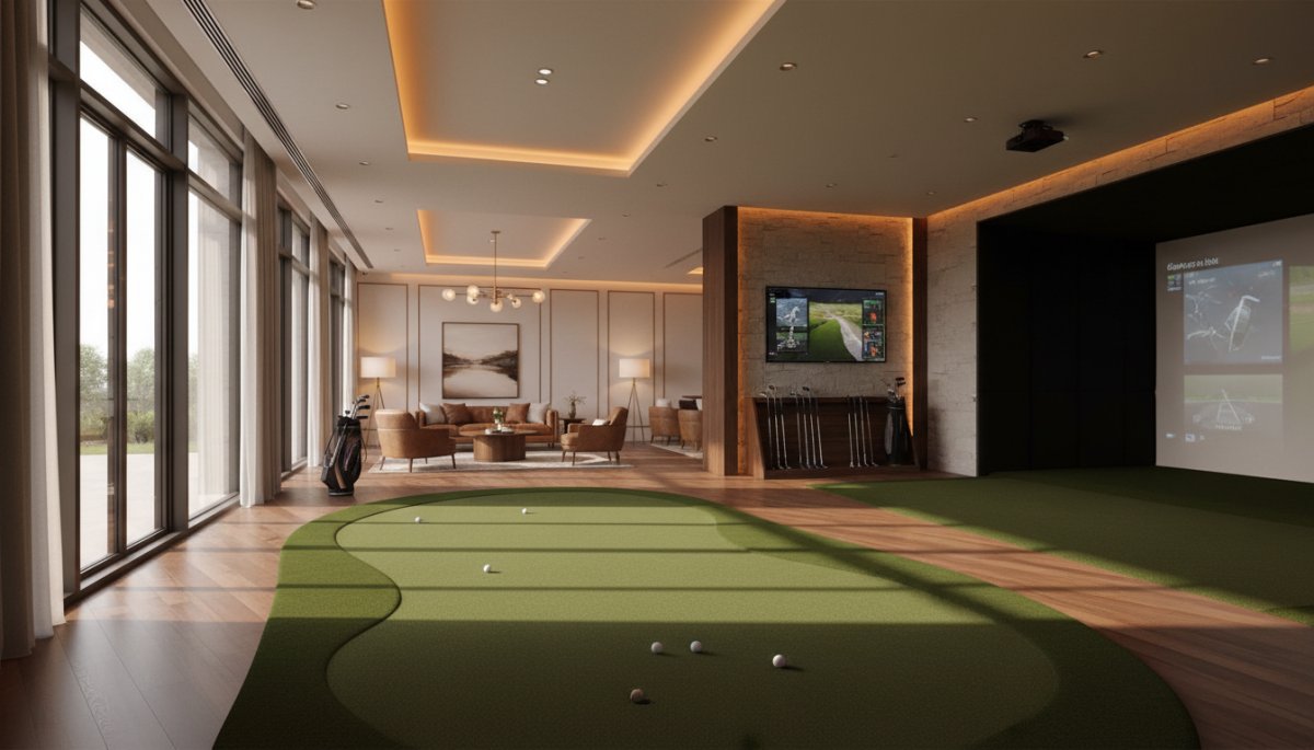 L.A.B. Golfパター試打会の落ち着いた雰囲気のインドアスペース