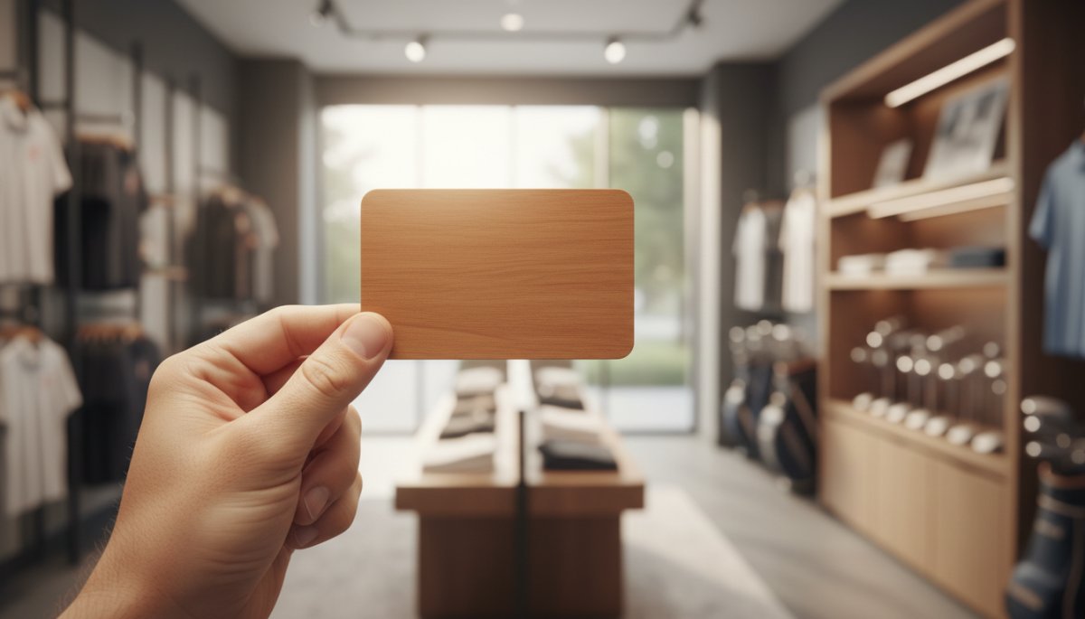 ゴルフショップの会員カードイメージ