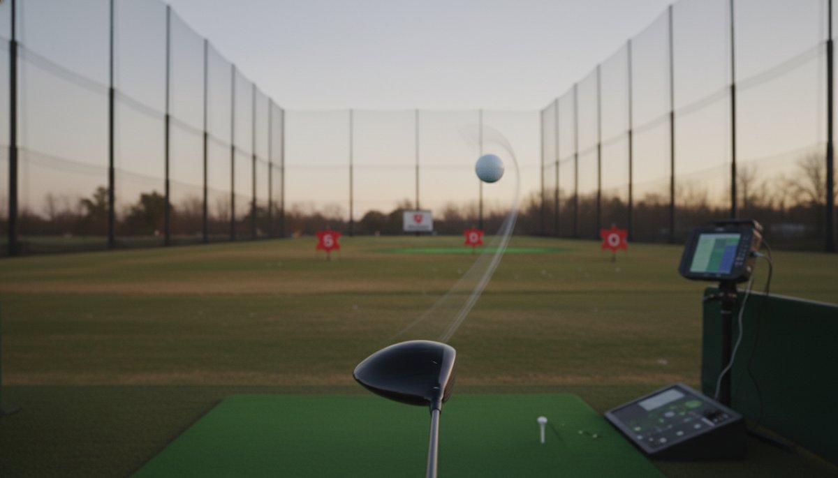 ゴルフ 練習場 弾道計測 カチャカチャ 調整