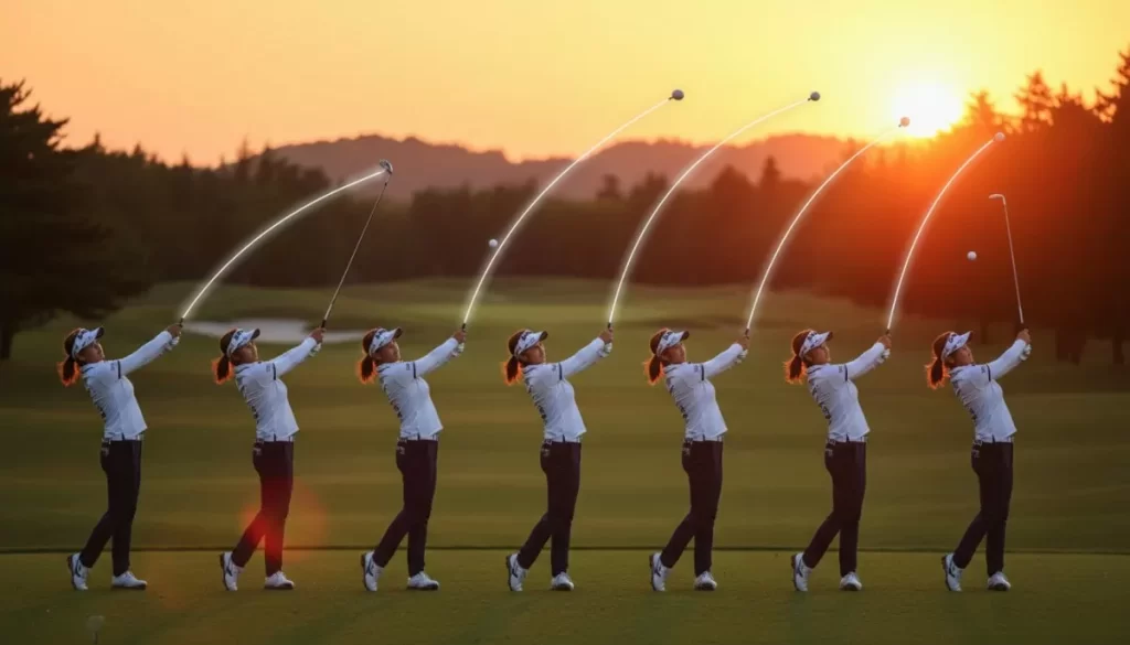 ゴルフグリップの太さによるスイングとボール軌道の違い