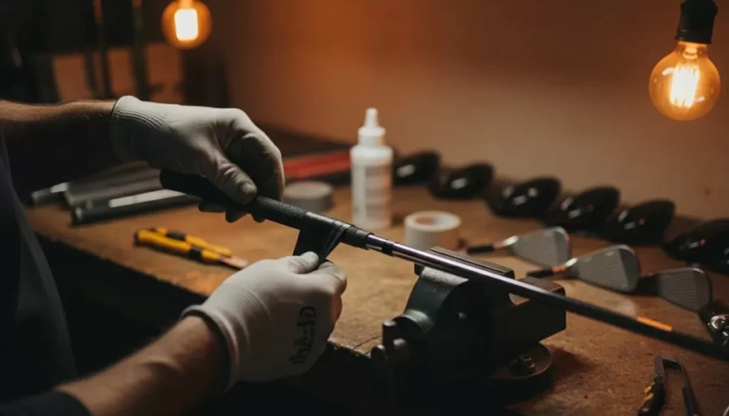 プロゴルファーによるゴルフグリップの太さ調整テクニック