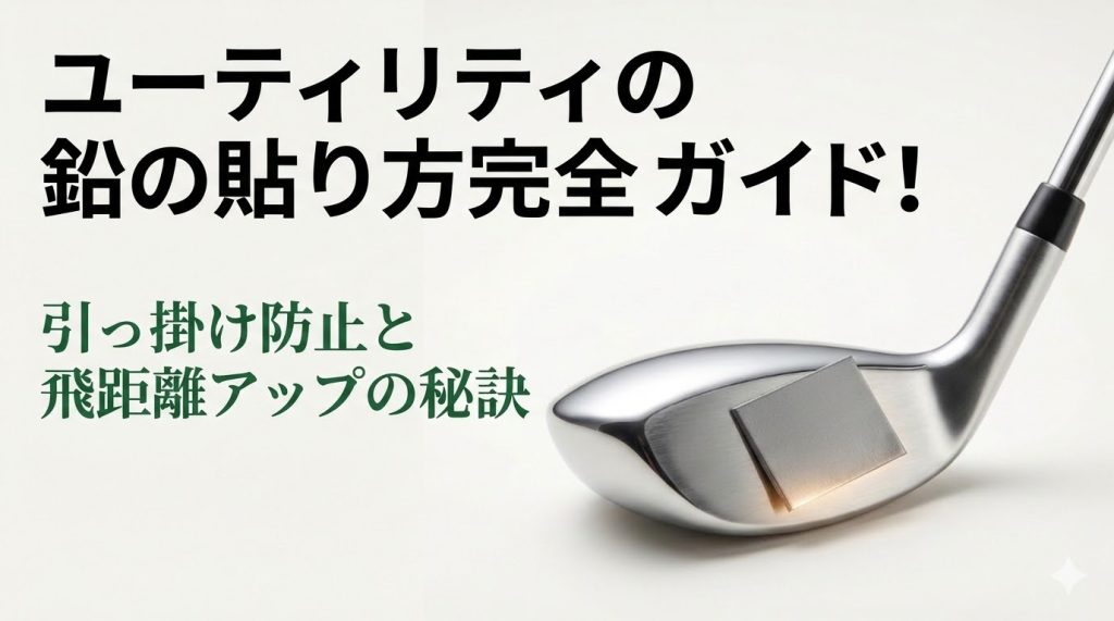 ユーティリティの鉛の貼り方完全ガイド！引っかけ防止と飛距離アップの秘訣